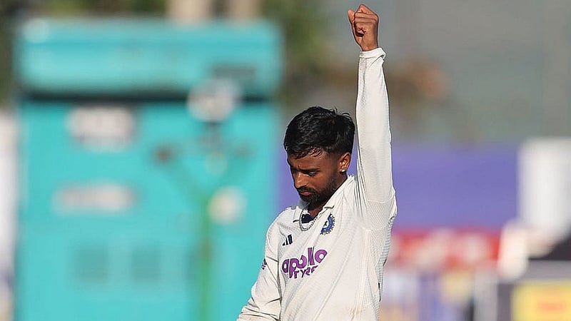 সুতারের টেস্ট ক্যারিয়ারের স্বপ্নের শুরু। ছবি: ইন্ডিয়ান ক্রিকেট টিম ফেইসবুক।