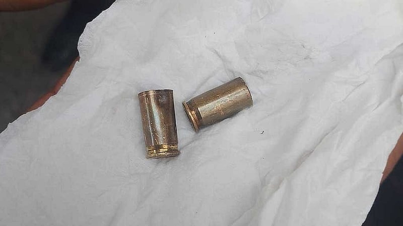 ঘটনাস্থল থেকে উদ্ধার হওয়া গুলির খোসা