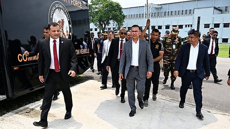 বৃহস্পতিবার এসএসএফের ৪০তম প্রতিষ্ঠাবার্ষিকীর অনুষ্ঠানে প্রধানমন্ত্রী তারেক রহমান। ছবি: পিআইডি