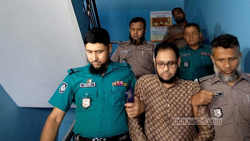 শিশু আবিদা সুলতানা আয়নী হত্যা মামলার আসামি মো. রুবেল। 
