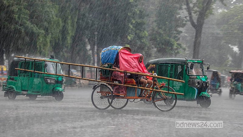 জ্যৈষ্ঠের শেষ সপ্তাহে মৌসুমী বায়ুর প্রভাবে দেশের বিভিন্ন স্থানে ঝরছে বৃষ্টি। বুধবার ঢাকা বিশ্ববিদ্যালয় এলাকা থেকে তোলা