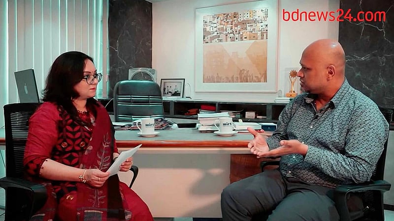 বিডিনিউজ টোয়েন্টিফোর ডটকমের নিয়মিত আয়োজন ‘চিনওয়্যাগ উইথ দ্য চিফস’-এ ব্যবসায়ী সামা-ই জাহির।