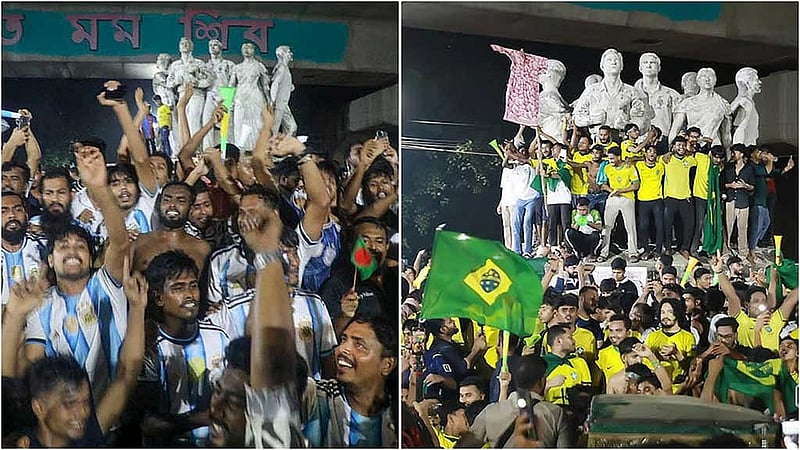 বাংলাদেশে ব্রাজিল ও আর্জেন্টিনার ফুটবল সমর্থকদের উন্মাদনা এখন শুধু খেলো দেখার মাঝেই সীমাবদ্ধ নেই, বরং প্রায়শই দেশজুড়ে এই দুই দলের সমর্থকদের মধ্যে নানা ধরনের প্রতিযোগিতা, বিতর্ক, শোভাযাত্রার আয়োজন দেখা যায়।