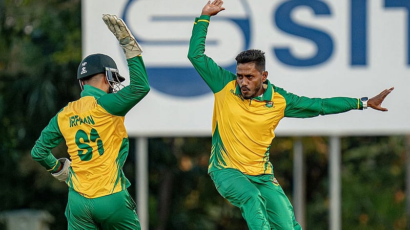 দুই ম্যাচে সাত উইকেট শিকার করলেন রহস্য স্পিনার রুবেল। ছবি: নর্দান টেরিটরি ক্রিকেট।