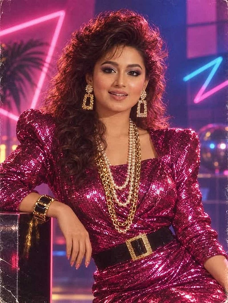 অভিনেত্রী তাসনিয়া ফারিণের ধারণা তাকে পুরনো স্টাইলিশ লুকে মন্দ লাগছে না।
