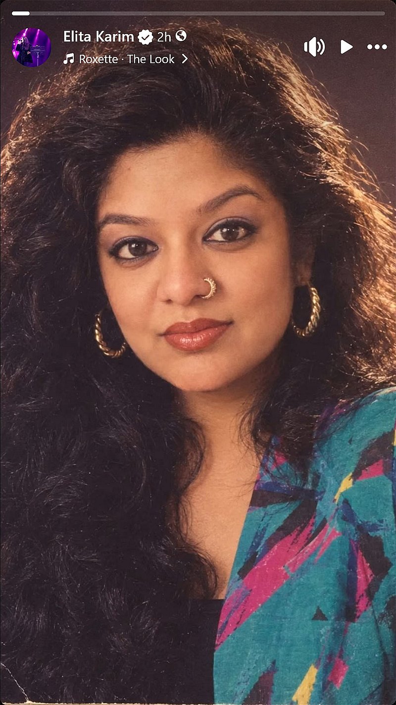 গায়িকা এলিটা করিম দিয়েছেন স্টোরিতে ছবি।