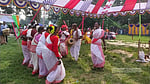 রাজশাহী বিশ্ববিদ্যালয়ে নেচে-গেয়ে ওরাঁওদের ‘কারাম’ উৎসব