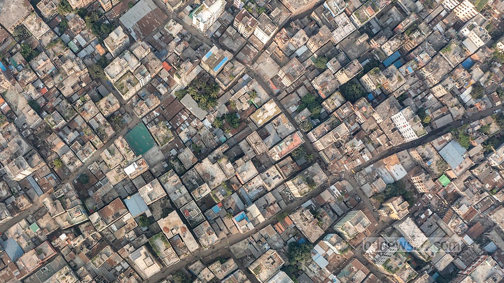 Aerial View of Dhaka