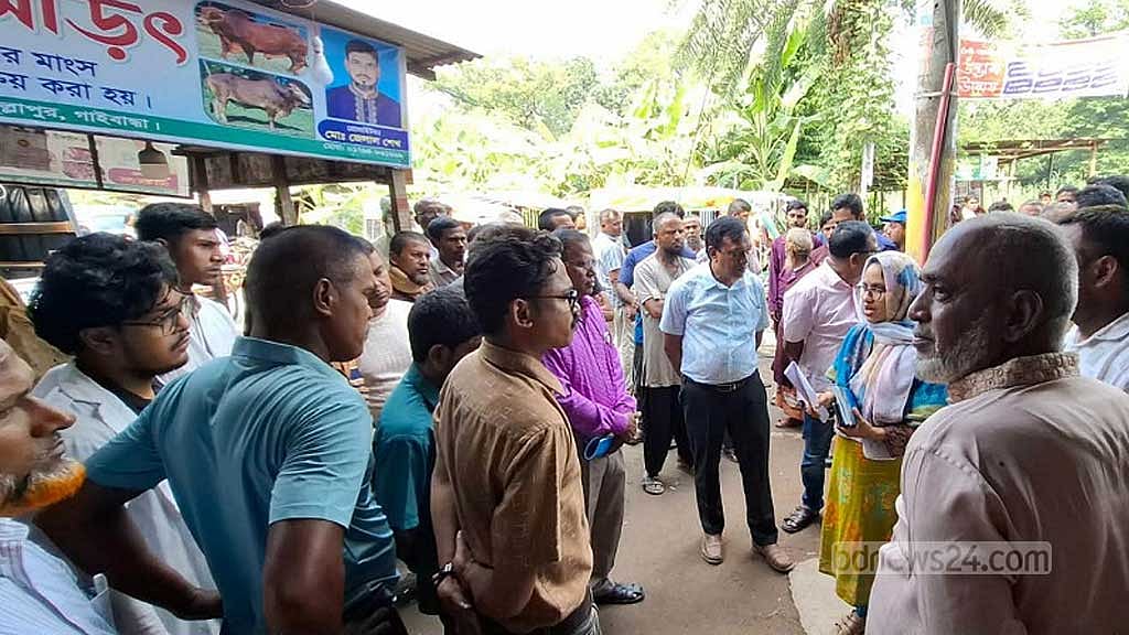 গাইবান্ধায় অসুস্থ গরুর মাংস বিক্রি, বিক্রেতাকে ২৫ হাজার টাকা জরিমানা