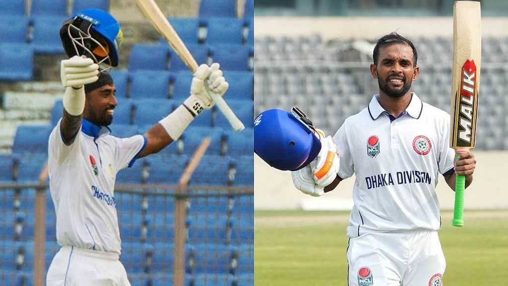 সাদিকুর ও তাইবুরের সেঞ্চুরি, সুমনের ৬ রানের আক্ষেপ