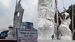 ঝিনাইদহে বীরশ্রেষ্ঠ হামিদুর রহমানের ভাস্কর্যে জুতার মালা, ক্ষোভ