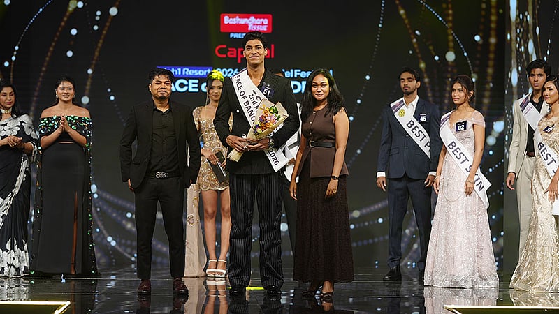 পুরুষ বিভাগে দ্বিতীয় রানার আপ রাকিবুল হাফিজ ইখতি।