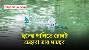 চীনের হ্রদে এবার টহল দিচ্ছে রোবট মাছ