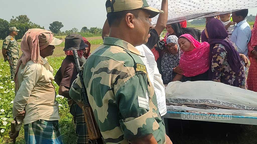 ভারতে মায়ের মৃত্যু, সীমান্তে শেষ মুখ দেখলেন বাংলাদেশে থাকা মেয়ে