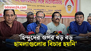 মন্দিরে হামলা ও প্রতিমা ভাঙচুরের ৩৪টি ঘটনা ঘটেছে: সন্তোষ শর্মা