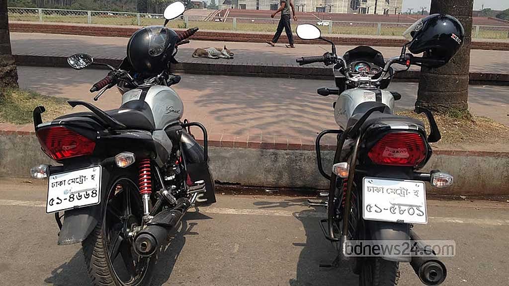 ১৫ নভেম্বরের মধ্যে নম্বর প্লেট বসাতে হবে মোটরসাইকেলের সামনেও