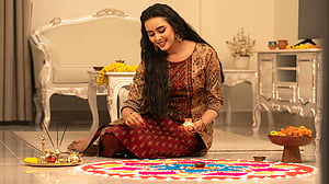 সপ্তমীর সাজে স্নিগ্ধতা