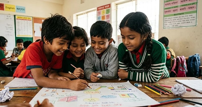 বন্ধুদের সঙ্গে পড়তে আমার ভালো লাগে