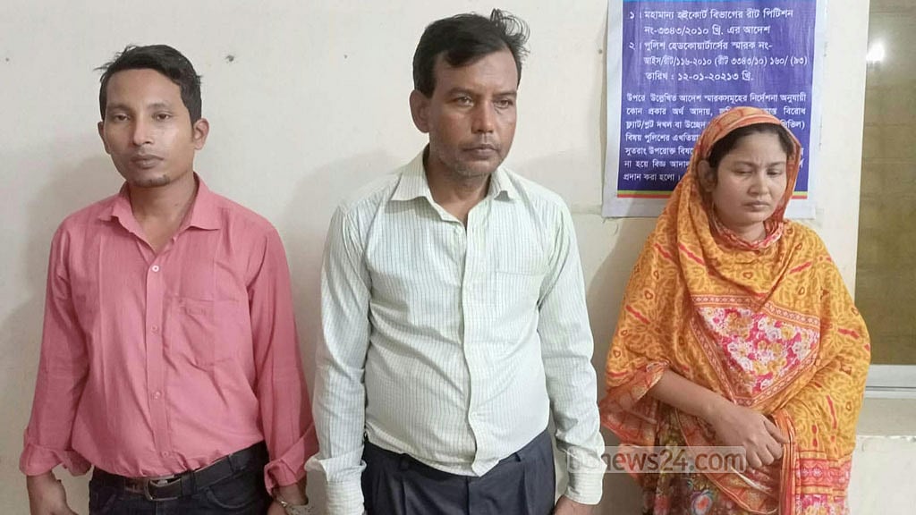 কুড়িগ্রামে ইয়াবা-হেরোইনসহ গ্রেপ্তার আইনজীবী দম্পতি ও আরেকজন