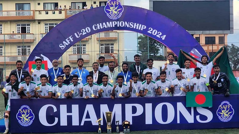 সাফ অনূর্ধ্ব-২০: চ্যাম্পিয়ন ছেলেরা পাবেন সংবর্ধনা