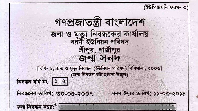 জন্ম ও মৃত্যু নিবন্ধনে নতুন নির্দেশনা