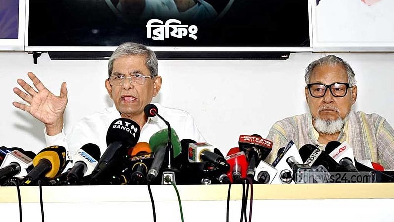 ‘যারা ভোটে জিততে পারবে না, তারা এসব বলে’: জামায়াত আমিরকে ফখরুল