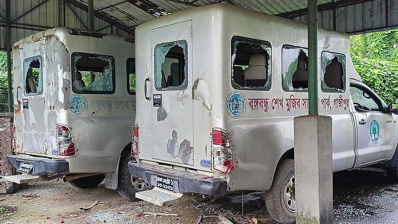 সরকার পতন: লুটপাটে-ভাঙচুরে বঙ্গবন্ধু সাফারি পার্কে ক্ষত