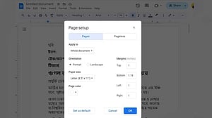 গুগল ডকস-এ মার্জিন বদলানোর সহজ উপায়