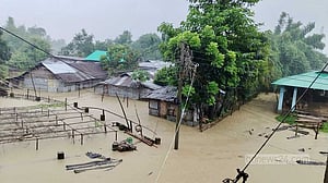 খাগড়াছড়িতে নিচু এলাকা প্লাবিত, পানিবন্দি শতাধিক পরিবার