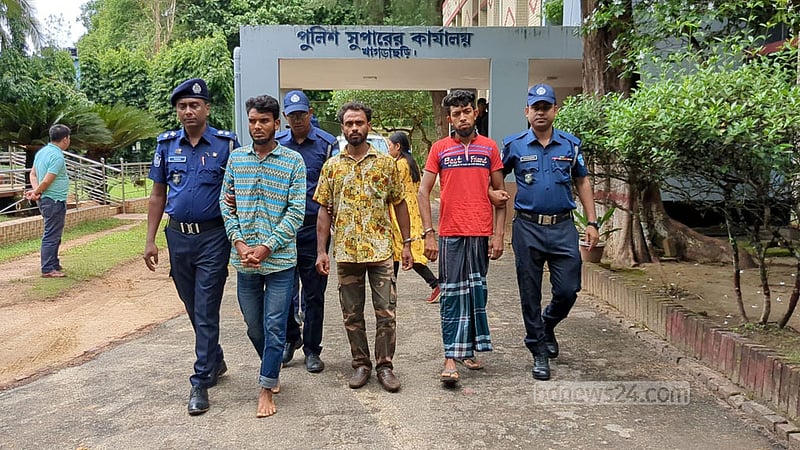 খাগড়াছড়িতে সংঘবদ্ধ ধর্ষণের ঘটনায় গ্রেপ্তার ৩