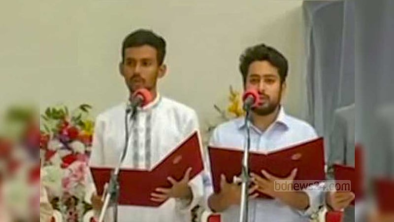অন্তর্বর্তীকালীন সরকারে আন্দোলনের সমন্বয়ক নাহিদ ও আসিফ