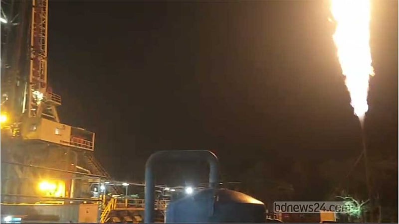 নোয়াখালীর এক কূপের চার স্তরে গ্যাসের সন্ধান পেয়েছে বাপেক্স