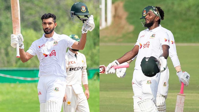 পাকিস্তানে সাইফ-জাকেরের সেঞ্চুরি
