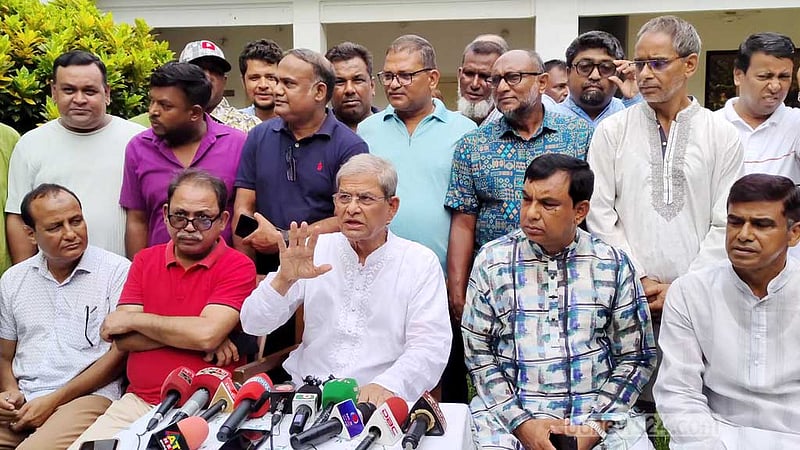 আওয়ামী লীগ পরিকল্পিতভাবে সাম্প্রদায়িক নাটক সাজাচ্ছে: মির্জা ফখরুল