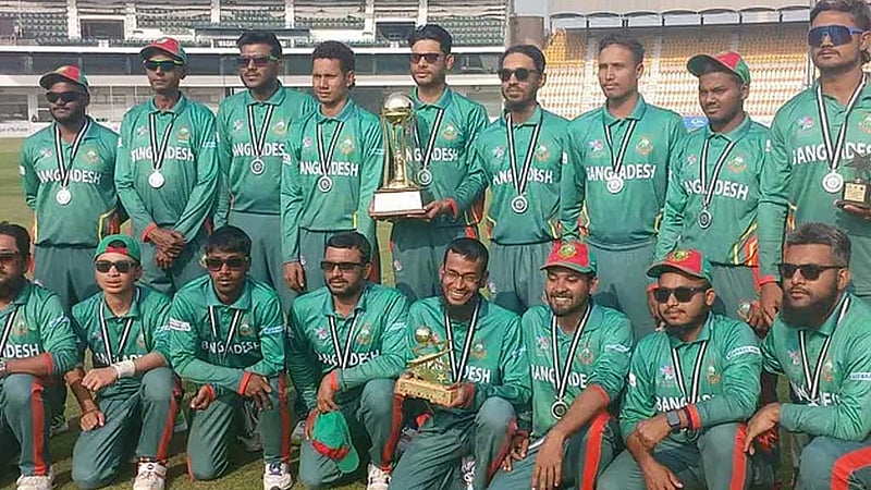 দৃষ্টিহীন ক্রিকেট বিশ্বকাপ: রানার-আপ বাংলাদেশ দলকে প্রধান উপদেষ্টার অভিনন্দন