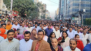 ২১ অগাস্ট মামলার রায়কে স্বাগত জানিয়ে বিএনপির আনন্দ মিছিল