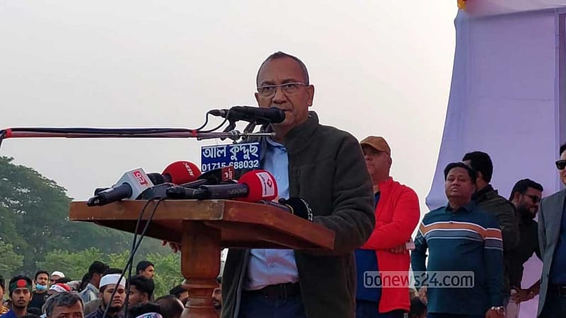 সার্বভৌমত্বের প্রশ্নে আমরা আপসহীন, আখাউড়ায় লংমার্চ শেষে যুবদল সভাপতি