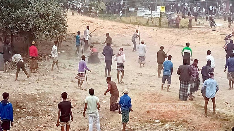 হবিগঞ্জে ৫ টাকা ভাড়া নিয়ে ৪ গ্রামবাসীর সংঘর্ষ, আহত শতাধিক