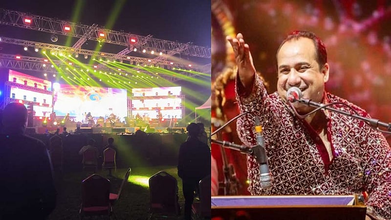 মঞ্চ প্রস্তুত, রাতে গাইবেন রাহাত ফতেহ আলী খান
