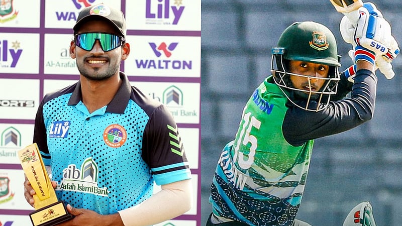 বিদায়ের আগে ব্যাটে-বলে উজ্জ্বল শান্ত, সেঞ্চুরিতে শুরু করা জিসানের শেষ ৫ ছক্কায় ৬০ রানে