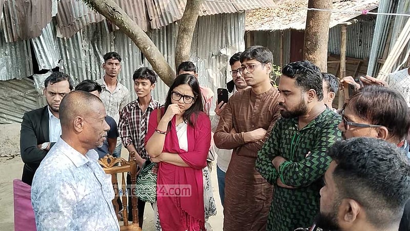 সুনামগঞ্জে হিন্দু বাড়িতে হামলা: ক্ষতিগ্রস্ত এলাকা পরিদর্শনে নাগরিক কমিটি