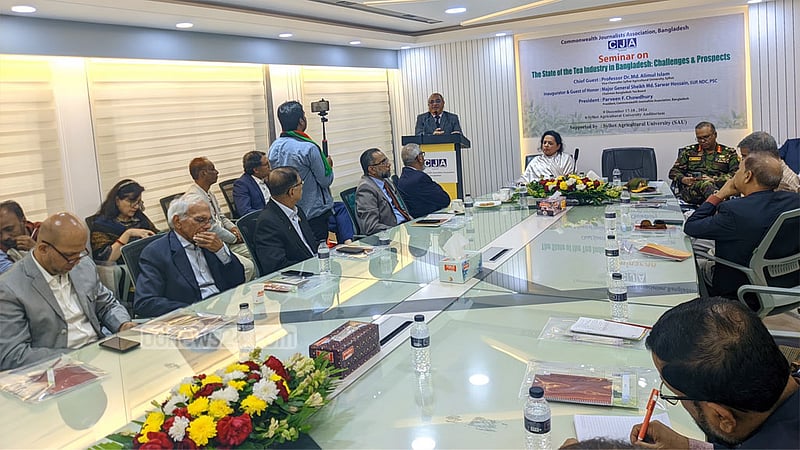সিন্ডিকেটসহ নানা কারণে চা শিল্প পিছিয়ে পড়েছে, সেমিনারে বক্তারা