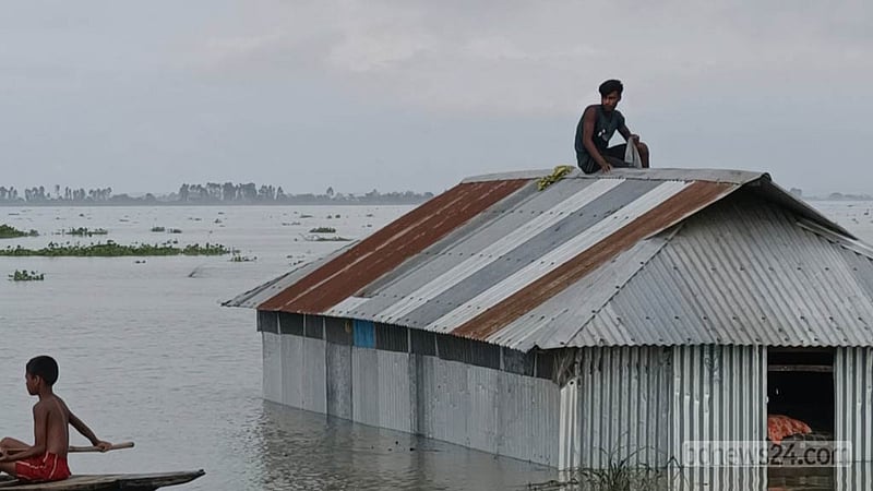 কুড়িগ্রামে ব্রহ্মপুত্রের পানি বিপৎসীমার উপরে