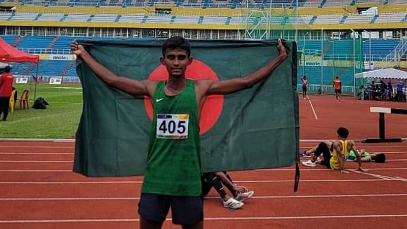 মালয়েশিয়ার অ্যাথলেটিক্সে বাংলাদেশের আল আমিনের সোনা জয়