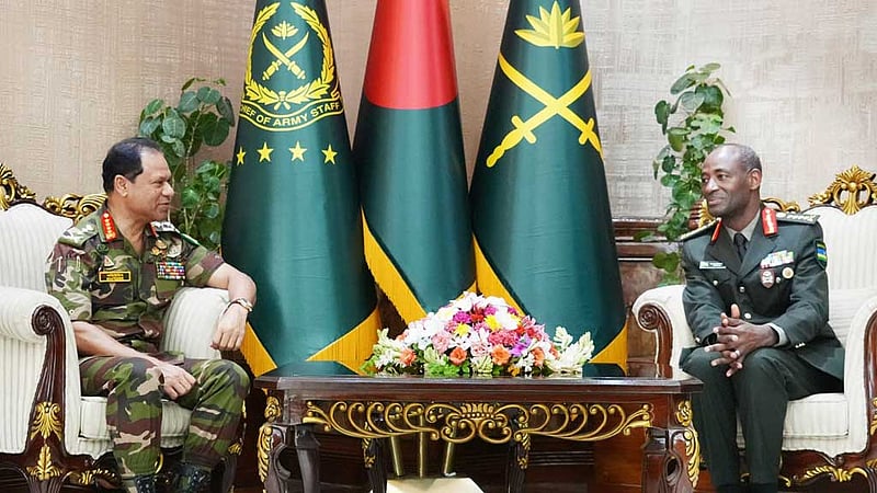 সেনাপ্রধানের সঙ্গে রুয়ান্ডার প্রতিরক্ষা প্রধানের সাক্ষাৎ