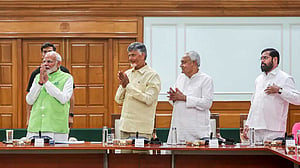 ভোটে জেতার পর দিল্লিতে প্রথম বৈঠকে এনডিএ নেতারা