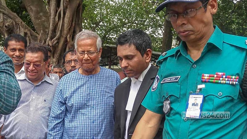 দোষী সাব্যস্ত হলে ‘যাবজ্জীবনও হতে পারে’ নোবেলজয়ী ইউনূসের