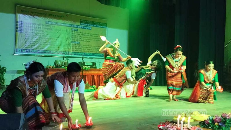 নেত্রকোণায় হাজং সংস্কৃতি-কৃষ্টি তুলে ধরে ‘দেউলি উৎসব’