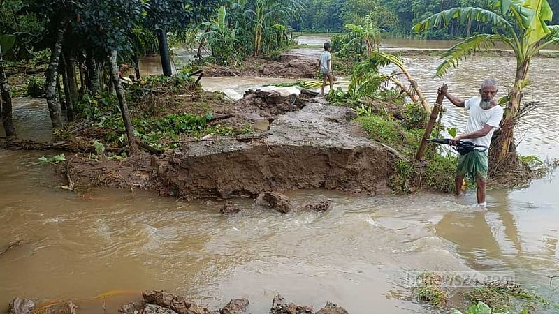 বিপৎসীমার উপরে সুরমা, বন্যার শঙ্কা