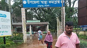 সিলেটের তিন হাসপাতাল চত্বরে বন্যার পানি